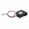 Fekete kefe nélküli DC hűtőventilátor 5015S 12V 0,14A 50 mm x 15 mm B5X4
