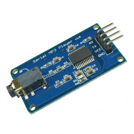 YX5300 UART vezérlésű soros MP3 zenelejátszó modul Arduino / AVR / ARM / PIC U4E1-hez