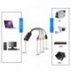 USB 2.0 videó rögzítő kártya, beépített konverziós chip, támogató Pal / Ntsc Video O3V4