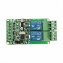 Modbus-rtu kétirányú relé modul 2. kimeneti bemeneti csatorna kapcsoló TTL / RS485 com R2M3