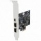 Firewire kártya, PCIe Firewire 800 adapter Windows 10-hez, alacsony profilú V3K2 melltartóval