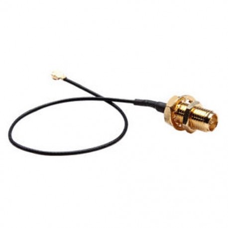 15 cm U.FL / IPX to RP-SMA női antenna pigtail jumper kábel arany J5M4