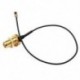 15 cm U.FL / IPX to RP-SMA női antenna pigtail jumper kábel arany J5M4