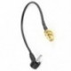1X (RP SMA hüvelyes kábelantenna adapter 22 cm, csatlakozó dugasz, 90 fokos CRC A5P7