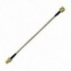 2x antenna kábel SMA aljzat SMA aljzathoz F / M csatlakozó kábel adapter arany   B D3E7