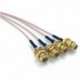 4x RF U.FL IPEX / IPX Mini PCI - RP-SMA női Pigtail antenna Wi-Fi koaxiális K0T7