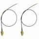 2 x 6dBi, 2,4 GHz-es, 5 GHz-es kettős sávú WiFi RP-SMA antenna   2 x 35 cm U.fl / IPEX C W3B8