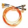 2PCS 39 hüvelykes SMA dugasz és BNC dugasz adaptercsatlakozó RF koaxiális Pigtail cabl S1X0