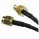 RP - SMA férfi-női Wifi antenna csatlakozó hosszabbító kábel fekete 10 M Y4K6