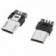 10 db A-típusú micro USB típusú 5-pólusú csatlakozók csatlakozója, N1Y1