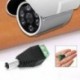 1X (2,1 x 5,5 mm-es egyenáramú dugaszoló dugasz csatlakozó CCTV kamera R5H9)