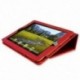 1X (bőr tok, állvánnyal kompatibilis az Applevel? IPad? 2/3/4, Red H9Z8)