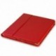 1X (bőr tok, állvánnyal kompatibilis az Applevel? IPad? 2/3/4, Red H9Z8)