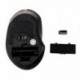 2,4 GHz-es optikai vezeték nélküli USB egér egerek csendes csendes laptopokhoz, Mac Black H6M1