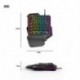Fantech K512 Rgb háttérvilágítás 35Keys One-Hand Ergonomic Gaming USB vezetékes Mech H0M0