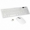 2X (Vezeték nélküli vékony fehér billentyűzet   Vezeték nélküli optikai egérkészlet PC-re és E4K2 laptopra)