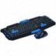 2X (Hk8100 2.4G vezeték nélküli Gaming Keyboard Mouse Combo Ergonómia Vízálló O G6M7