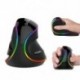 2X (Delux M618 Plus vertikális egér, ergonómikus, jobb oldali vezetékes RGB 6 gomb, 1600 4 P7N5