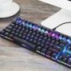 4X (Motospeed CK101 vezetékes mechanikus játékbillentyűzet RGB könnyű ergonómikus 87 D8D1