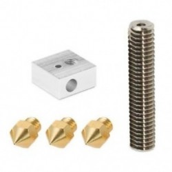 3D nyomtató rész 3PCS 0,4 mm extruder fúvóka   1PC 1,75 mm fúvóka torokcső   1P P5L2