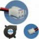 1X (2 db DC 12V hűtőventilátor ventilátorral, Hmm J8I8 3D nyomtató ventilátora 50mmx15 mm)