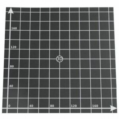 4X (3D nyomtató hőmelegítő matrica koordináta nyomtatással 220x220 mm-es melegágy SurC9O3