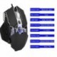 2X (G800 usb vezetékes játék egér ergonómikus mechanikus egerek 9 gomb Macro Pr A8N1