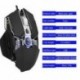 6X (G800 usb vezetékes játék egér ergonómikus mechanikus egerek 9 gomb Macro Pr C9A8