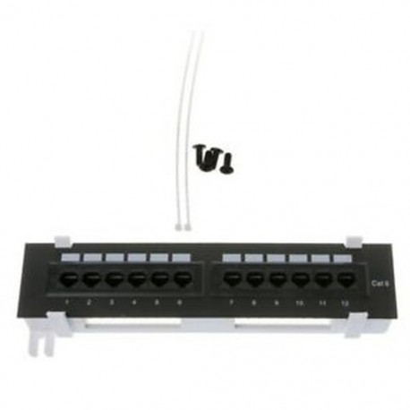 3X (Hálózati eszközkészlet, 12 portos Cat6 javítópanel Rj45 hálózati falra szerelhető Rac Z2O2