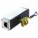 1X (RJ45 Plug Ethernet hálózati túlfeszültségvédő Thunder Arrester 100MHz P2H4)