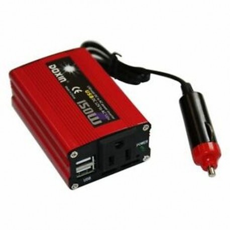 1X (DOXIN 150 W-os autóátalakító DC 12 V és 110 V közötti váltóátalakító, 4,2A kettős T1A3