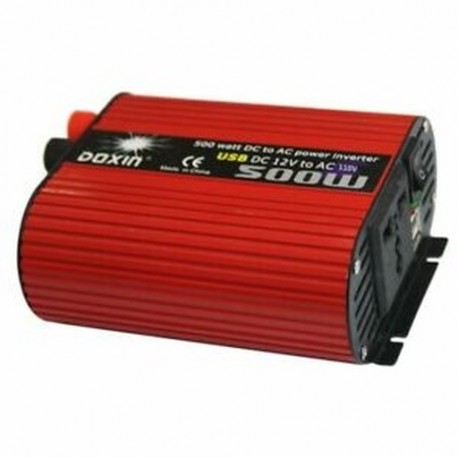 6X (DOXIN teljesítmény-inverter 500 W DC 12V-110V váltóátalakító 4.2A kettős USB O5U6