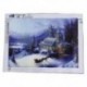 1X (Christmas Snow House 5D gyémántfestmény, DIY keresztszemes készlet 16 x 12-es, G2W0-ban)