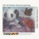 Diy Diamond Festmény &quot Állatok Szép Panda&quot  Hímzés Teljes Négyzetű Gyémánt V1A3