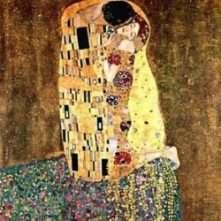 1X (Teljes körű gyémánt 5D-es DIY gyémántfestés, Gustav Klimt A Kiss EmbroidS5E4)