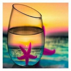 DIY 5D gyémánt művészeti festőkészlet, tengerparti kupa, Art Craft keresztszemes hímzésű Starfi V5S2
