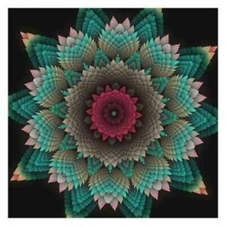 5D gyémántfestéses teljes fúrók virágos Diy gyémánt hímzőkészlettel Mandala F C0V6