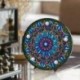 5D Diy Mandala teljes fúrással készült gyémántfényes világító lámpa strasszos hímzéssel D5D1