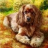 2X (Állatok gyémánt hímzéssel, teljes festés, Diy gyémántfestés, kedvtelésből tartott kutya Ne O3W6