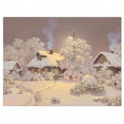 5X (5D négyzet alakú gyémántfestmény hóház keresztszemes öltözékkészlet DIY készlet Embroider E3P4