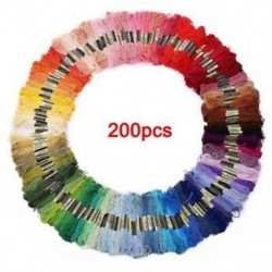 2X (200 gombolyag többszínű fonal a keresztű hímzéshez, horgolás S7G3)