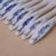 8X (8 db kék és fehér porcelán fogantyúval ellátott alumínium horgolt horogkészlet Q6T8)