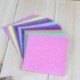 1X (50db / készlet Négyzet alakú Origami Papír Egyoldalas Csillogó Összecsukható Egyszínű P Y0J1