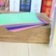 2X (50db / készlet Négyzet alakú origami papír, egyoldalas, ragyogó, összecsukható, egyszínű, P N5A3