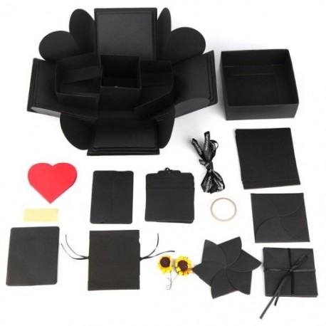 Diy Surprise Love Explosion Box ajándék évfordulóra Jegyzetfüzet Diy Photo Al S6Y2