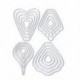 5X (Scrapbooking Lyukasztógép-sablon dombornyomásos sablonok I9M6