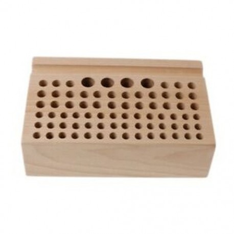 76 lyuk Craftool fa szerszámbélyegző állvány Bükk Rack bőr tartó Diy Craft K2N2