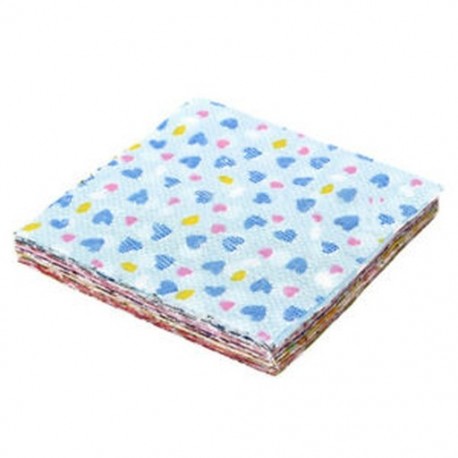 1X (50x-es barkácsfoltos kézműves 10x10cm-es négyzetek szövetköteg-javítóruha M4E4