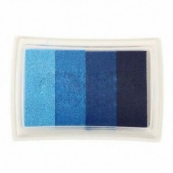 1X (kék multi gradiens 4 színű tintasugaras bélyegzőpad tintapatron olaj alapú tintapatron gyermek A8F2