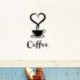 1 x Kávécsésze matricák / Kávéscsésze Kitchen Art fali matricák az E5W4 lakberendezéshez